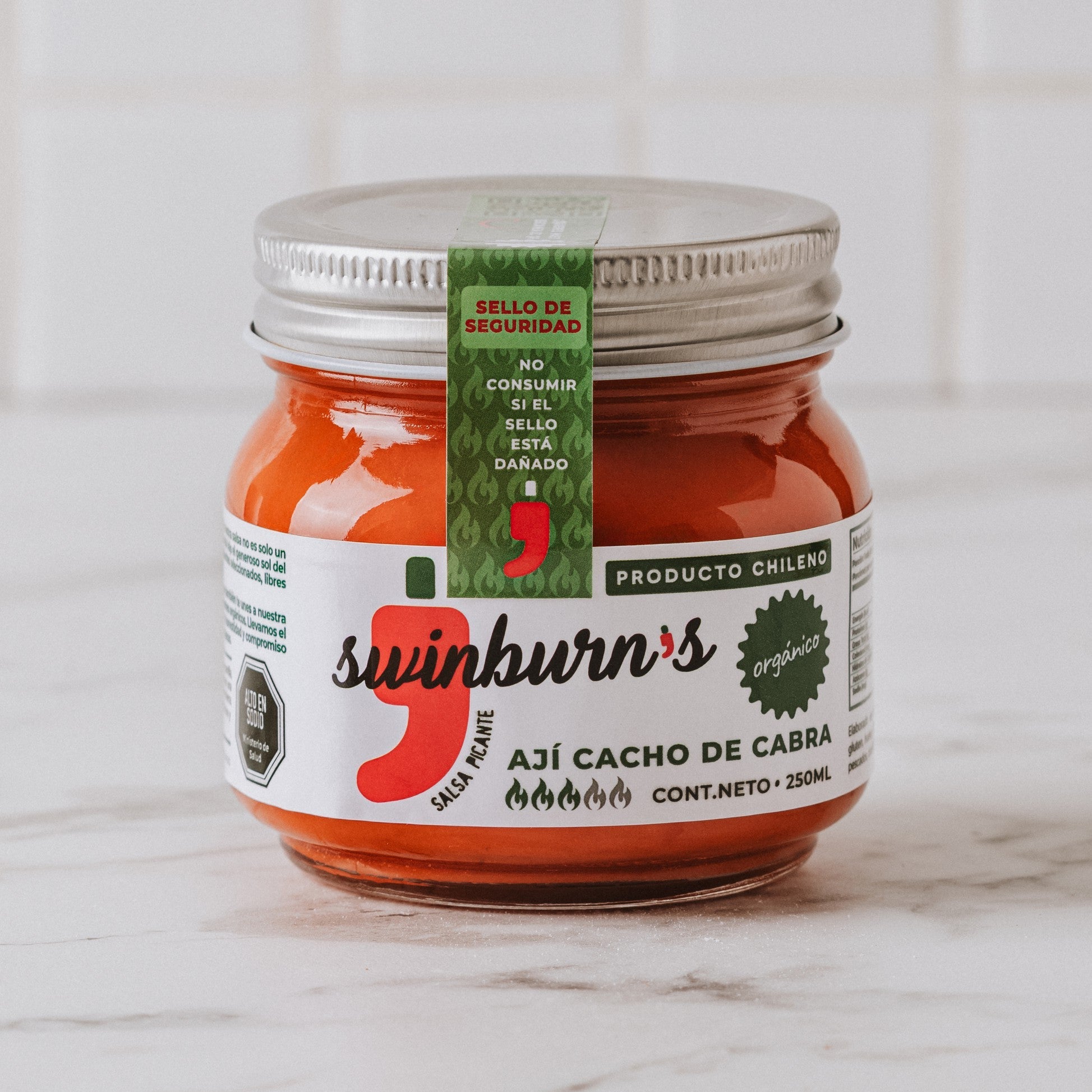 Salsa Picante - Ají Cacho Cabra 250 ml (Picor 3/5)