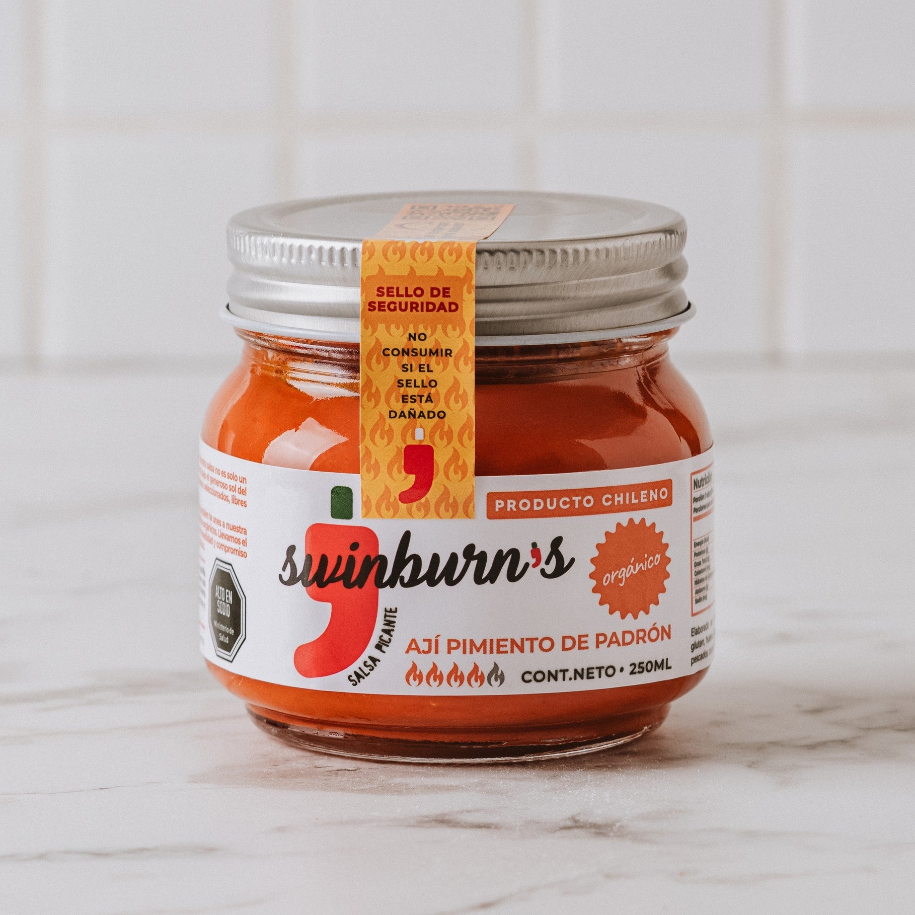 Salsa Picante - Ají Pimiento de Padrón 250 ml (Picor 4/5)