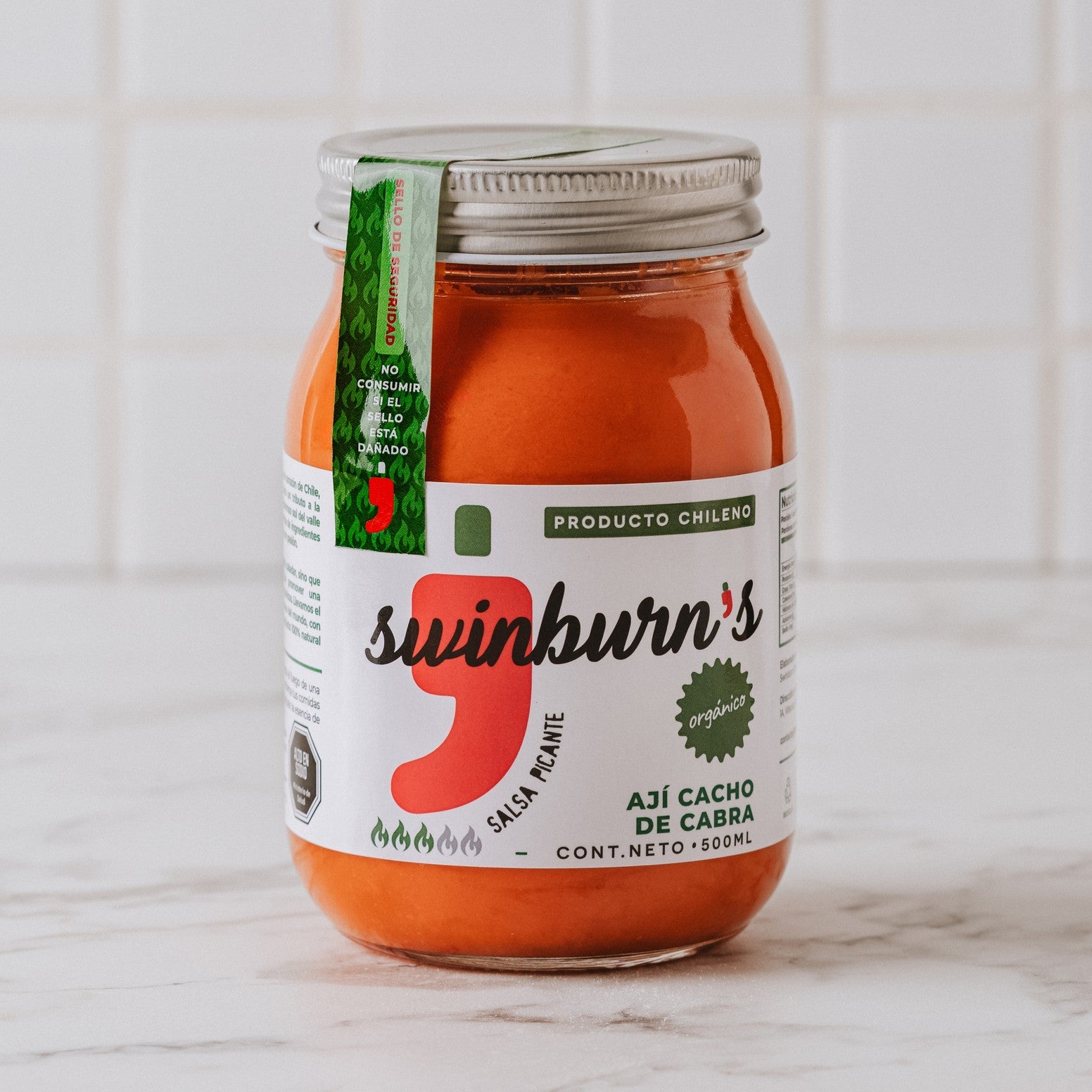 Salsa Picante - Ají Cacho Cabra 500 ml (Picor 3/5)